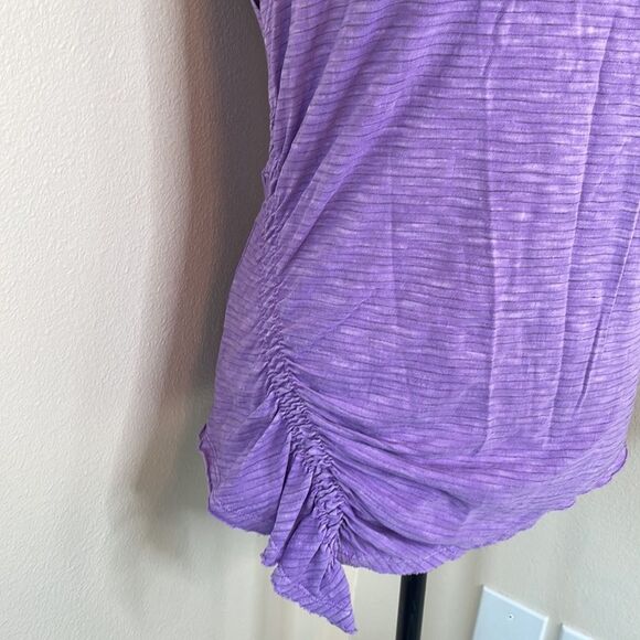 Pilcro Anthropologie purple scrunch top nwt - Picture 4 of 10